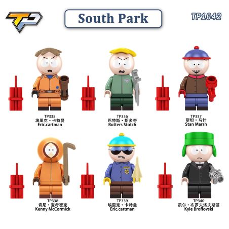 TP TP1042 TP TP335 TP TP336 TP TP337 TP TP338 TP TP339 TP TP340 South Park Xếp hình lắp ráp ghép mô hình Các nhân vật nhỏ của South Park 6 loại