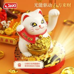 JAKI BK008 MÈO MAY MẮN NĂNG LƯỢNG MẶT TRỜI CÂY GIÀU CÓ bộ đồ chơi xếp lắp ráp ghép mô hình