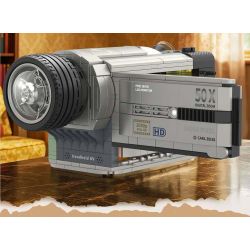 ZHEGAO 662505 Xếp hình lắp ráp ghép mô hình Máy nghe nhạc DV cổ điển