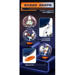 JAKI CK254 Xếp hình lắp ráp ghép mô hình Bóng Jenga hàng không vũ trụ 6 loại