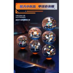 JAKI CK254 Xếp hình lắp ráp ghép mô hình Bóng Jenga hàng không vũ trụ 6 loại