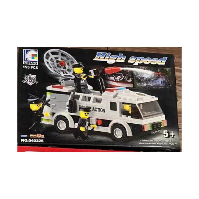 WANGE LIGAO Dr.Luck 040225 Xếp hình lắp ráp ghép mô hình xe cảnh sát