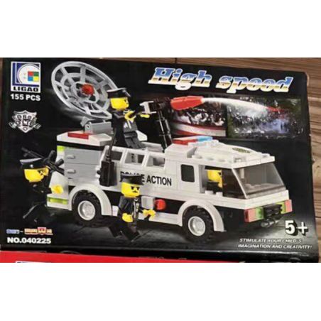 WANGE LIGAO Dr.Luck 040225 Xếp hình lắp ráp ghép mô hình xe cảnh sát