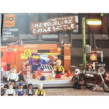 FO F9069 Xếp hình lắp ráp ghép mô hình Hát đường phố