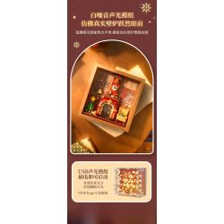 Wekki 516165 Xếp hình lắp ráp ghép mô hình Độc quyền Giáng sinh: Lò sưởi mùa đông ấm áp