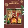 Wekki 516165 Xếp hình lắp ráp ghép mô hình Độc quyền Giáng sinh: Lò sưởi mùa đông ấm áp