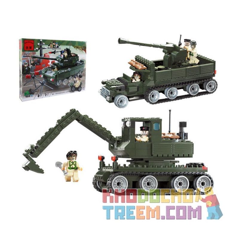 Enlighten 823 Qman 823 non  XE TĂNG bộ đồ chơi xếp lắp ráp ghép mô hình Military Army COMBATZONES TANKS Quân Sự Bộ Đội 466 khối Enlighten 823 Qman 823 non  XE TĂNG bộ đồ chơi xếp lắp ráp ghép mô hình Military Army COMBATZONES TANKS Quân Sự Bộ Đội 466 khối