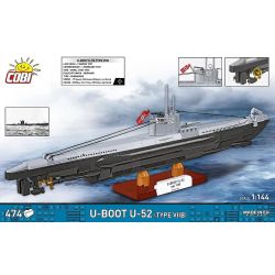 COBI 4852 Xếp hình lắp ráp ghép mô hình U型潜艇 U-Boat U-52 (Loại VIIB)