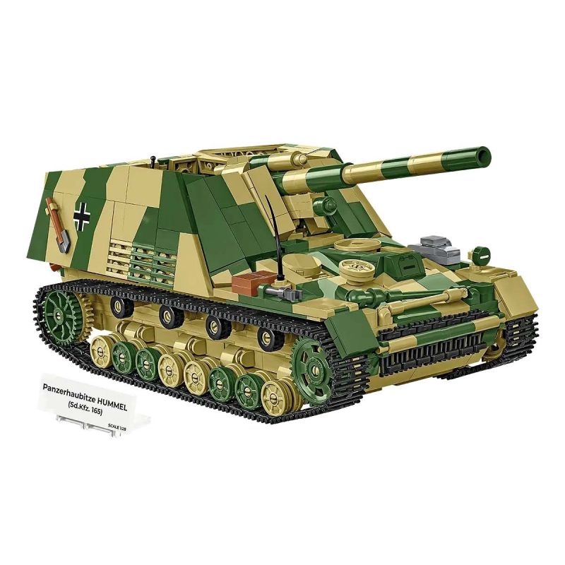 COBI 2663 Panzerhaubitze Hummel Xếp hình lắp ráp ghép mô hình Pháo bọc thép Panzer Haubitze của quân đội Đức