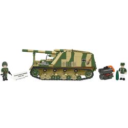 COBI 2663 Panzerhaubitze Hummel Xếp hình lắp ráp ghép mô hình Pháo bọc thép Panzer Haubitze của quân đội Đức