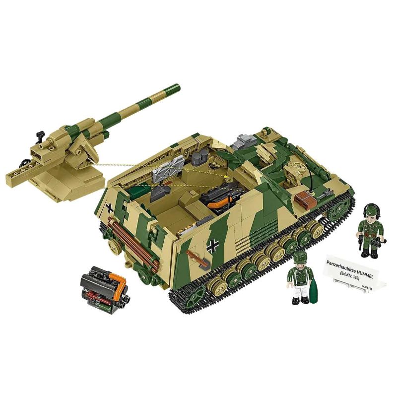 COBI 2663 Panzerhaubitze Hummel Xếp hình lắp ráp ghép mô hình Pháo bọc thép Panzer Haubitze của quân đội Đức