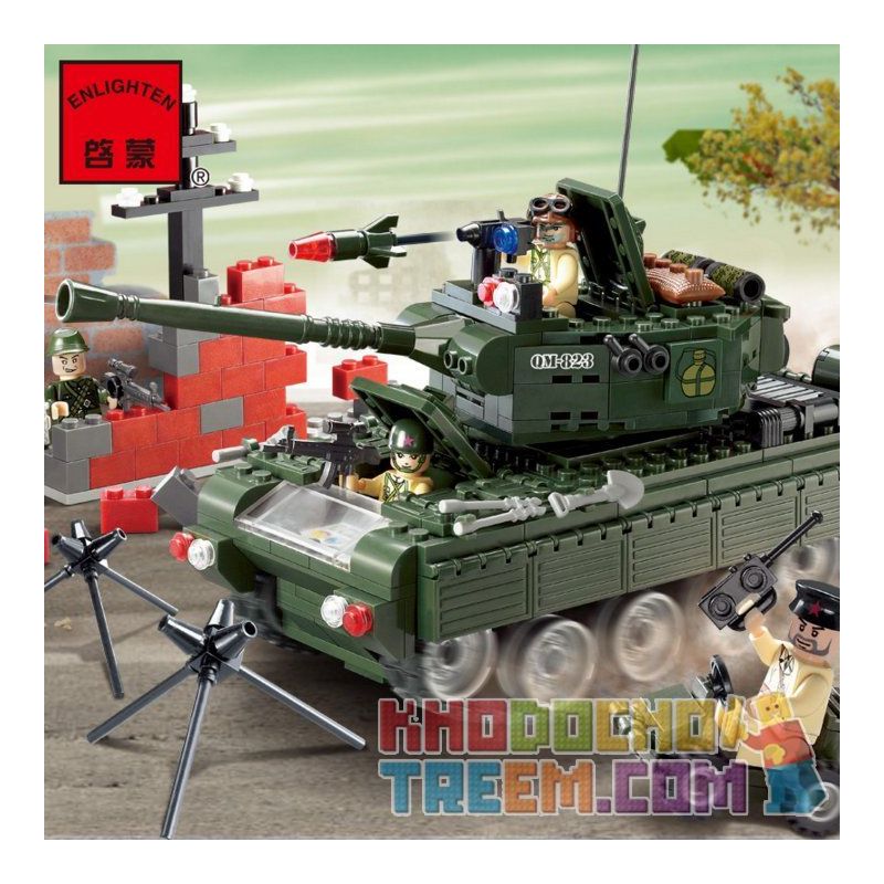Enlighten 823 Qman 823 non  XE TĂNG bộ đồ chơi xếp lắp ráp ghép mô hình Military Army COMBATZONES TANKS Quân Sự Bộ Đội 466 khối Enlighten 823 Qman 823 non  XE TĂNG bộ đồ chơi xếp lắp ráp ghép mô hình Military Army COMBATZONES TANKS Quân Sự Bộ Đội 466 khối