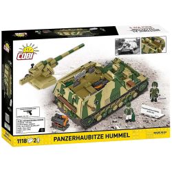 COBI 2663 Panzerhaubitze Hummel Xếp hình lắp ráp ghép mô hình Pháo bọc thép Panzer Haubitze của quân đội Đức