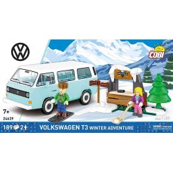 COBI 24639 Volkswagen T3 Winter Adventure Xếp hình lắp ráp ghép mô hình Cuộc phiêu lưu mùa đông của Volkswagen T3 Station Wagon