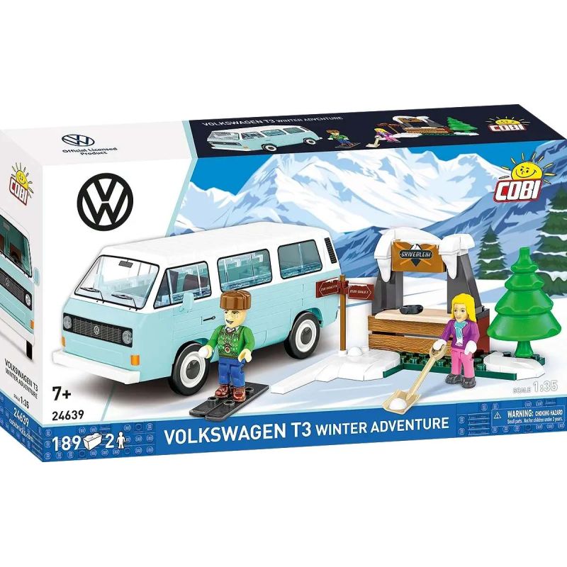 COBI 24639 Volkswagen T3 Winter Adventure Xếp hình lắp ráp ghép mô hình Cuộc phiêu lưu mùa đông của Volkswagen T3 Station Wagon
