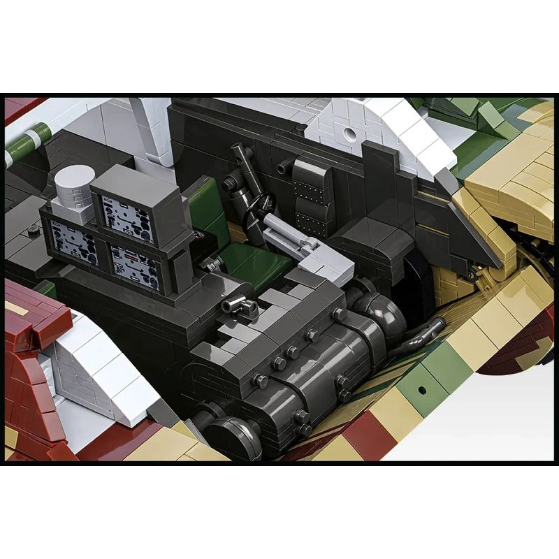 COBI 2808 Tiger II Königstiger Xếp hình lắp ráp ghép mô hình Xe tăng hạng nặng King Tiger 1:12