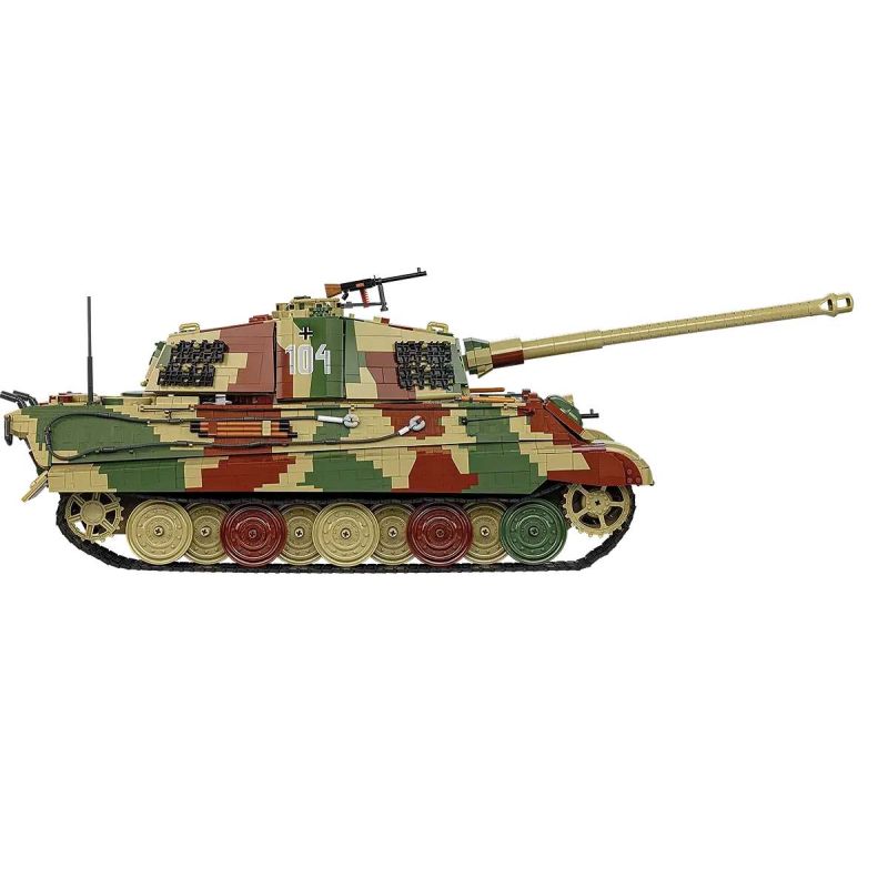 COBI 2808 Tiger II Königstiger Xếp hình lắp ráp ghép mô hình Xe tăng hạng nặng King Tiger 1:12