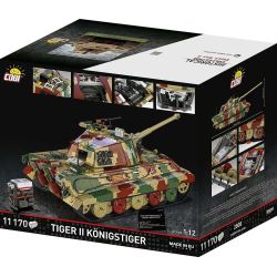 COBI 2808 Tiger II Königstiger Xếp hình lắp ráp ghép mô hình Xe tăng hạng nặng King Tiger 1:12