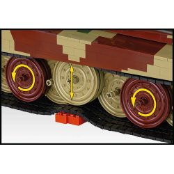 COBI 2808 Tiger II Königstiger Xếp hình lắp ráp ghép mô hình Xe tăng hạng nặng King Tiger 1:12