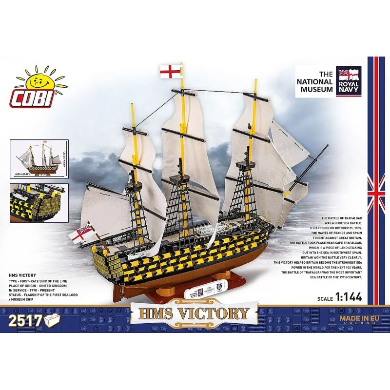 COBI 20096 HMS Victory Xếp hình lắp ráp ghép mô hình Chiến thắng HMS 1:144