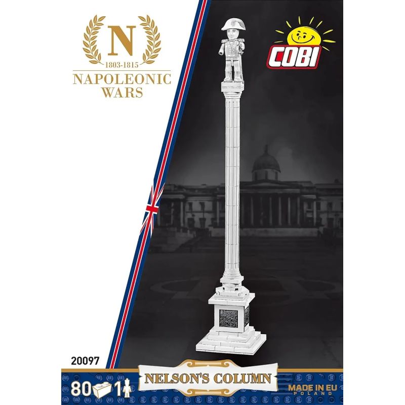 COBI 20097 Nelson's Column Xếp hình lắp ráp ghép mô hình Đài tưởng niệm Nelson ở Anh