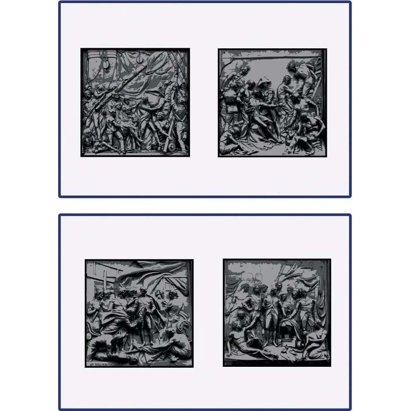 COBI 20097 Nelson's Column Xếp hình lắp ráp ghép mô hình Đài tưởng niệm Nelson ở Anh