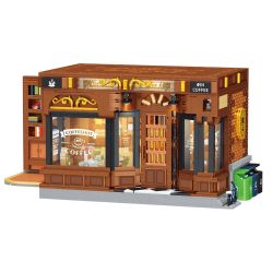 small angle JD131 Coffee shop - the corner Xếp hình lắp ráp ghép mô hình quán cà phê
