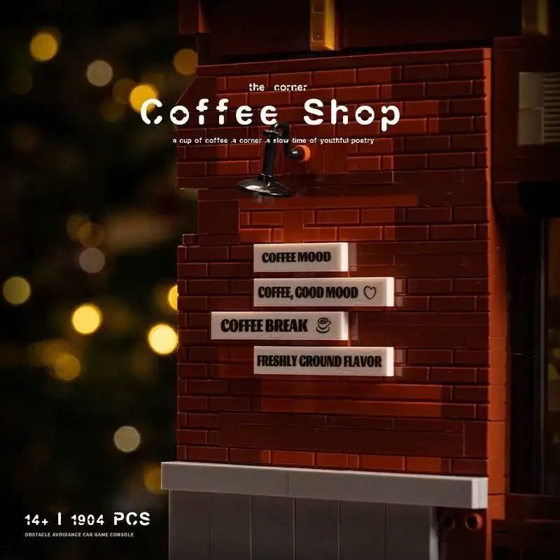 small angle JD131 Coffee shop - the corner Xếp hình lắp ráp ghép mô hình quán cà phê
