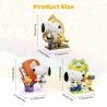 Pantasy 86912 Peanuts Surprise Letter World Xếp hình lắp ráp ghép mô hình Snoopy: Các mô hình của Alphabet World 6