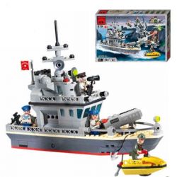 Enlighten 819 Qman 819 non  TẤN CÔNG CĂN CỨ TRÊN ĐẢO bộ đồ chơi xếp lắp ráp ghép mô hình Military Army COMBATZONES FORT OF THE ISLAND Quân Sự Bộ Đội 505 khối