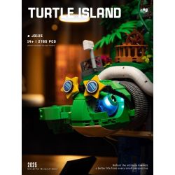 small angle JD125 Turtle Island Xếp hình lắp ráp ghép mô hình đảo rùa