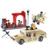 Enlighten 817 Qman 817 non  XE HUMMER BỌC THÉP bộ đồ chơi xếp lắp ráp ghép mô hình Military Army COMBATZONES HUMMERS Quân Sự Bộ Đội 323 khối
