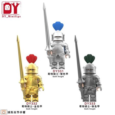 DY_Minifigs DY331 DY_Minifigs DY332 DY_Minifigs DY333 Xếp hình lắp ráp ghép mô hình Nhân vật nhỏ Hiệp sĩ Gothic 3 loại