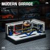 small angle JD097 Modern Garage Xếp hình lắp ráp ghép mô hình ga-ra 