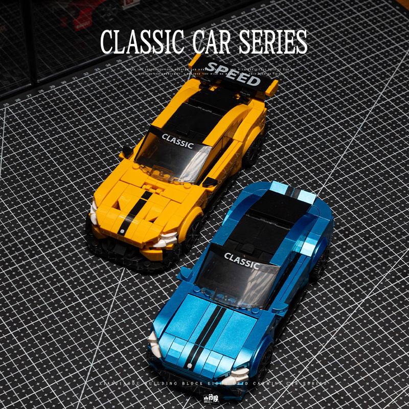 small angle JD103 Xếp hình lắp ráp ghép mô hình Xe thể thao cổ điển Su 7 xe đôi