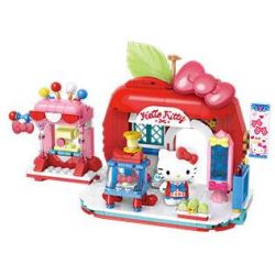 Keeppley K20890 Xếp hình lắp ráp ghép mô hình Chế độ xem phố Sanrio Phần 2: Hội thảo về bướm Hello Kitty