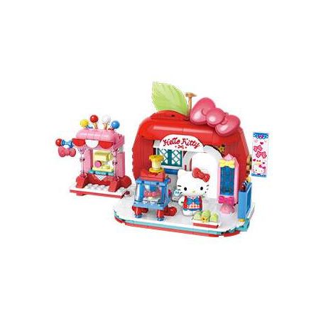 Keeppley K20890 Xếp hình lắp ráp ghép mô hình Chế độ xem phố Sanrio Phần 2: Hội thảo về bướm Hello Kitty