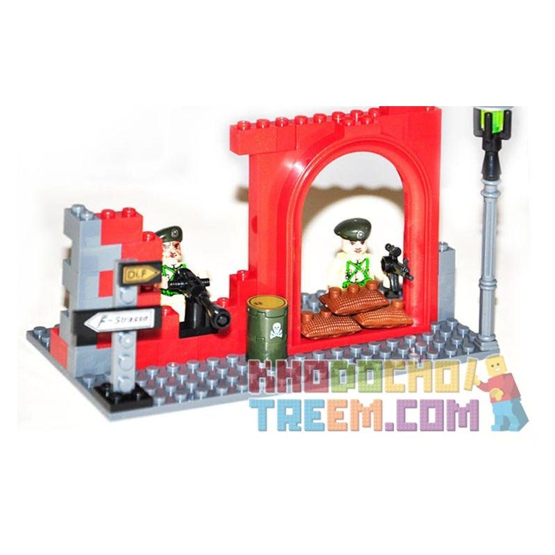 Enlighten 817 Qman 817 non  XE HUMMER BỌC THÉP bộ đồ chơi xếp lắp ráp ghép mô hình Military Army COMBATZONES HUMMERS Quân Sự Bộ Đội 323 khối