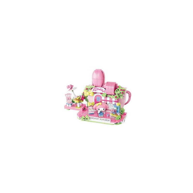 Keeppley K20891 Xếp hình lắp ráp ghép mô hình Chế độ xem phố Sanrio Phần 2: Quán cà phê Melody Hanafang