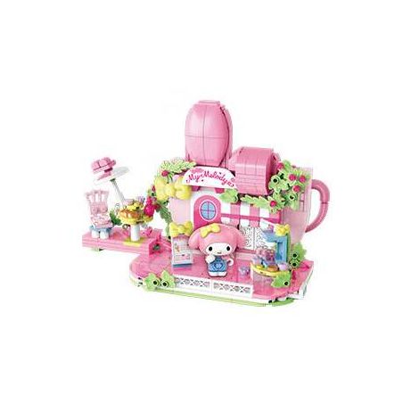 Keeppley K20891 Xếp hình lắp ráp ghép mô hình Chế độ xem phố Sanrio Phần 2: Quán cà phê Melody Hanafang