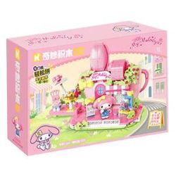 Keeppley K20891 Xếp hình lắp ráp ghép mô hình Chế độ xem phố Sanrio Phần 2: Quán cà phê Melody Hanafang
