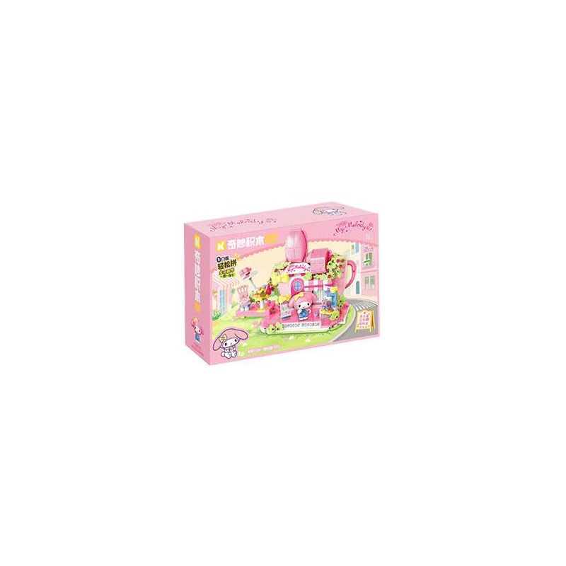 Keeppley K20891 Xếp hình lắp ráp ghép mô hình Chế độ xem phố Sanrio Phần 2: Quán cà phê Melody Hanafang