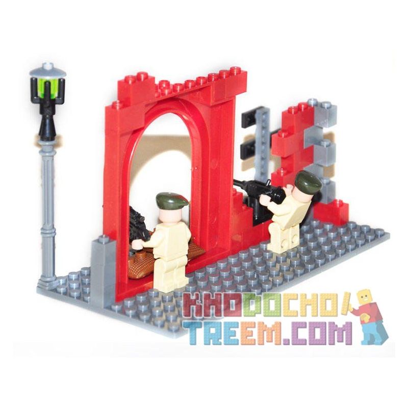 Enlighten 817 Qman 817 non  XE HUMMER BỌC THÉP bộ đồ chơi xếp lắp ráp ghép mô hình Military Army COMBATZONES HUMMERS Quân Sự Bộ Đội 323 khối