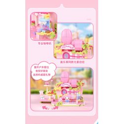 Keeppley K20891 Xếp hình lắp ráp ghép mô hình Chế độ xem phố Sanrio Phần 2: Quán cà phê Melody Hanafang
