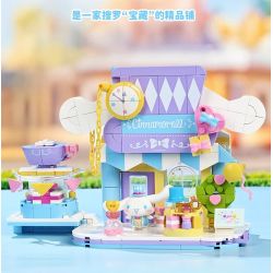 Keeppley K20892 Xếp hình lắp ráp ghép mô hình Chế độ xem phố Sanrio Phần 2: Cửa hàng tạp hóa sáng tạo dành cho chú chó tai to