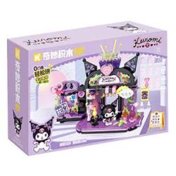 Keeppley K20893 Xếp hình lắp ráp ghép mô hình Sanrio Street View Phần 2: Cửa hàng hương liệu bí ẩn Kuromi