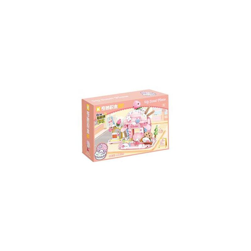 Keeppley K20894 Xếp hình lắp ráp ghép mô hình Chế độ xem phố Sanrio Phần 2: Cửa hàng bánh Biano Sweetheart