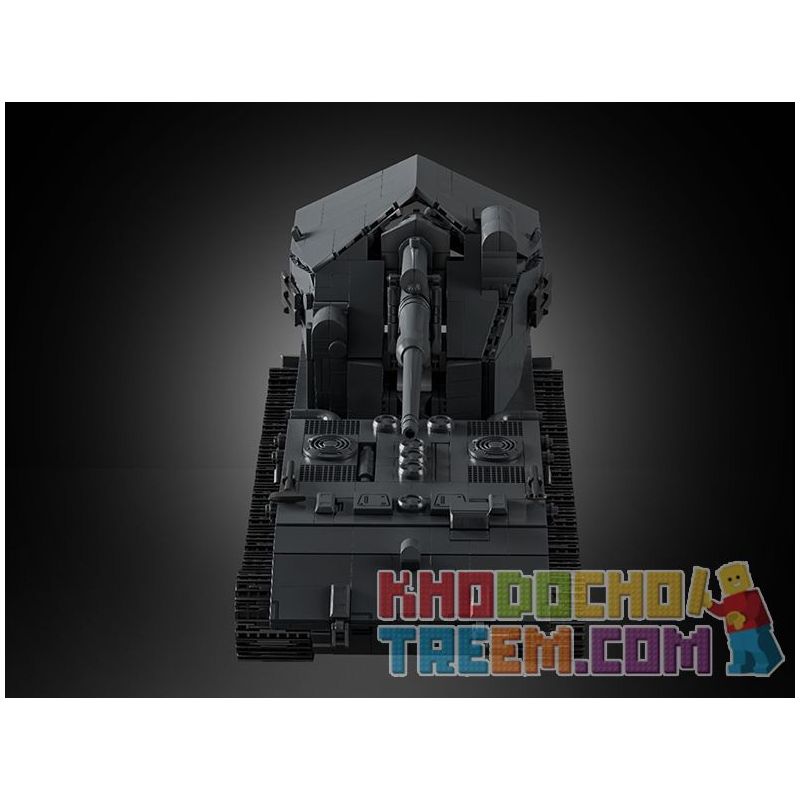 12GO 97017 BÁNH QUẾ E-100 1:28 tỷ lệ 1:28 bộ đồ chơi xếp lắp ráp ghép mô hình Military Army E-100 WT Quân Sự Bộ Đội 2036 khối