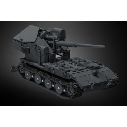 12GO 97017 PHÁO CHỐNG TĂNG E-100WT 1:28 tỷ lệ 1:28 bộ đồ chơi xếp lắp ráp ghép mô hình Military Army Quân Sự Bộ Đội 2036 khối