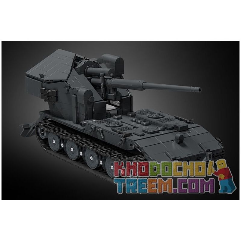 12GO 97017 BÁNH QUẾ E-100 1:28 tỷ lệ 1:28 bộ đồ chơi xếp lắp ráp ghép mô hình Military Army E-100 WT Quân Sự Bộ Đội 2036 khối